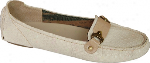 Klub Nico Nara (women's) - Ivory Embossed Snake Print Leather