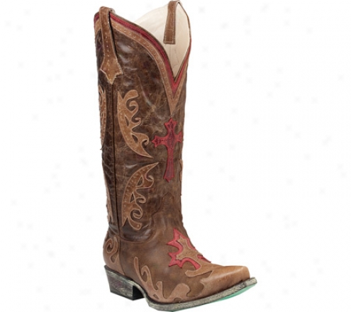 Lane Boots Grace (women's) - Brown/red Leather