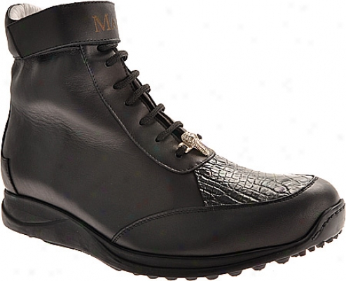 Mauri 8750 (men 's) - Black Nappa Leather/alligator