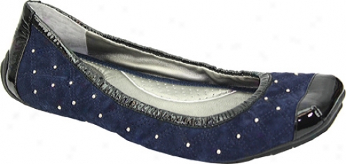 Me Too Scarldtt 14 (women's) - Navy Kidskin Suede