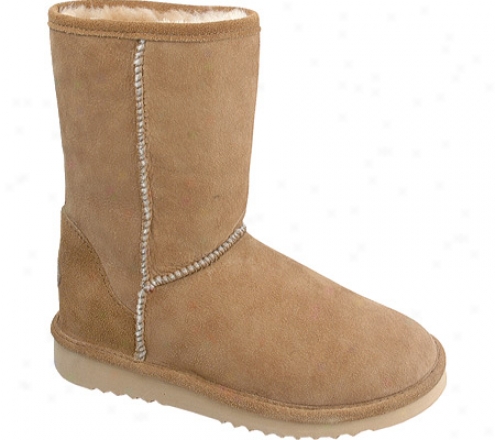 "minnetonka Classic Pug Boot 9"" (woen's) - Golden Tan Sheepskin"