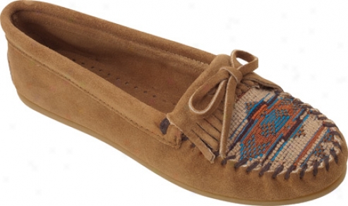 Minnetonka El Paso Ii Moc (women's) - Taupe Suede