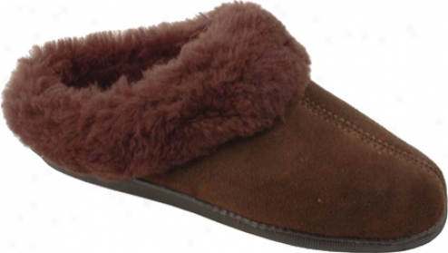 Minnetonka Sheepskin Mule (women's) - Chocolate Sheepskin