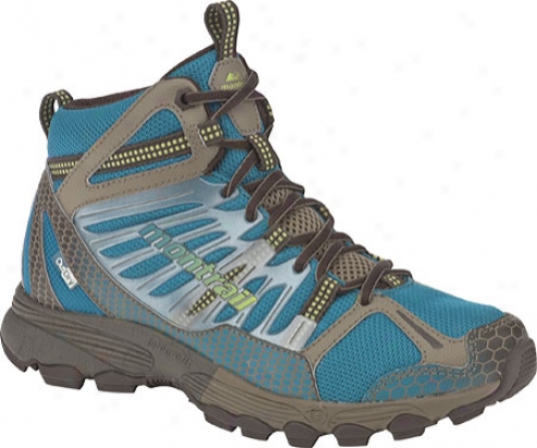 Montrajl Badrock Mid Outdry (women's) - Deep Turquoise/voltage