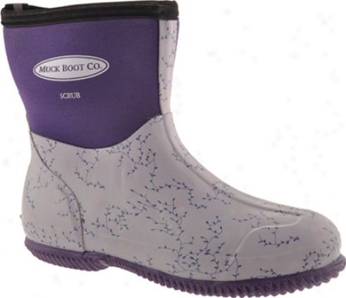 Muck Boots Scrub Boot Home & Garden Boot Scb-551v (women's) - Plum Vine