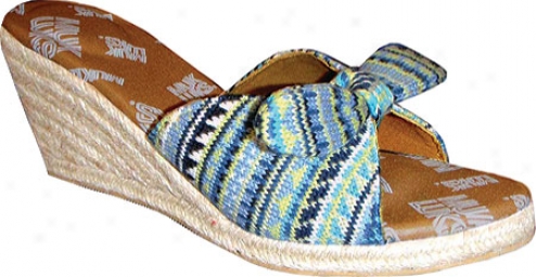 Muk Luks Fairisle Sophia-gied Wedge (women's) - Blue