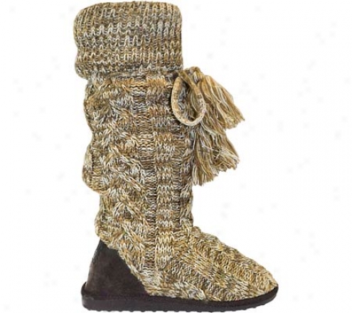 Muk Luks Marled Celtic Cable (women's) - Camel