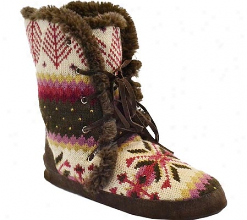 Muk Luks Vintage Lace Up Bootie (women's) - Antique