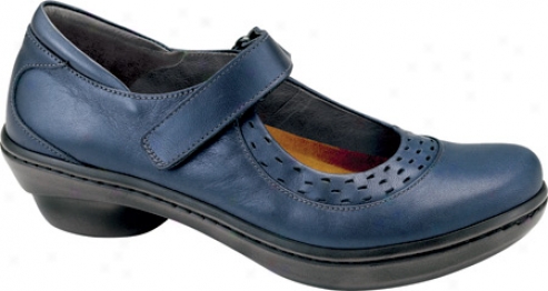 Naot Blue Jay (women's) - Polar Sea Leather/navy Patent Leather