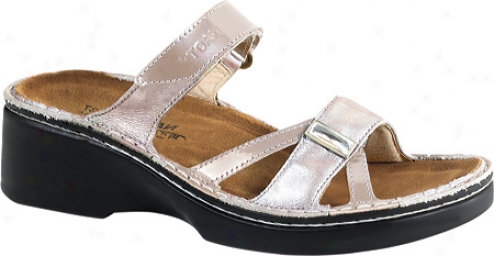 Naot Grecia (women's) - Taupe Patent Leather/quartz Leather