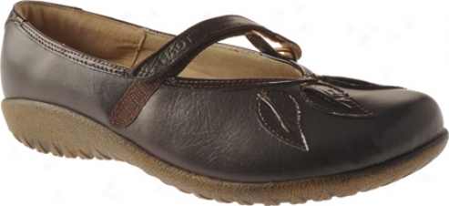 Naot Nau Mai (women's) - Espresso Leather/wine Patent Leather