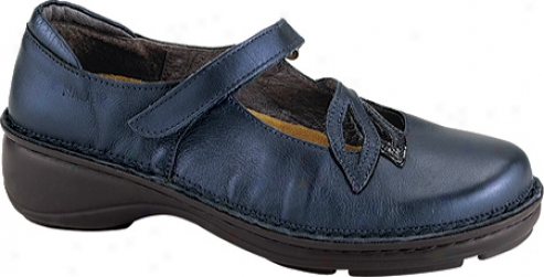 Naot Primrose (women's) - Polar Sea Leather/navy Patent Leathsr