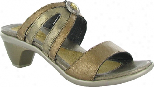 Naot Surprise (women's) - Grecian Gold Leather/brass Leather