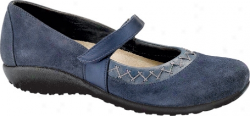 Naot Timaru (women's) - Blue Velvet Suede/steel Leather/polar Sea Leather