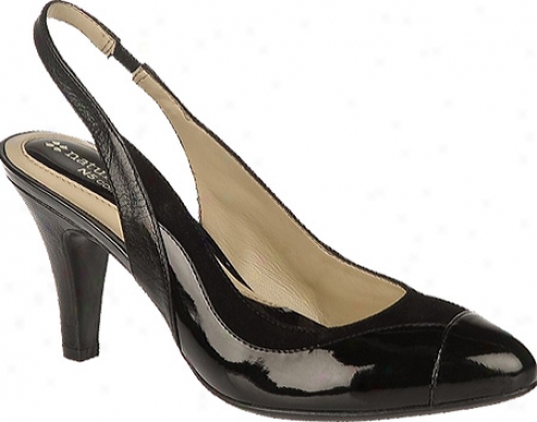 Naturalizer Coby (women's) - Black Gleam Patent Pu/suede/leather