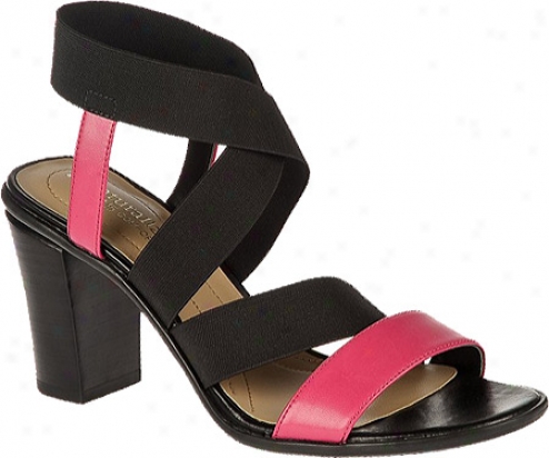 Naturalizer Domino (women's) - Black Elastic/paparazzi Pink Pu