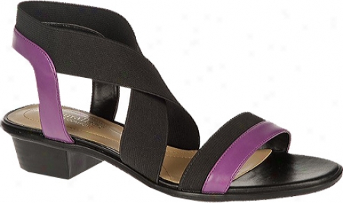 Naturalizer Glee (women's) - Jungle Orchid Pu/black Elastic