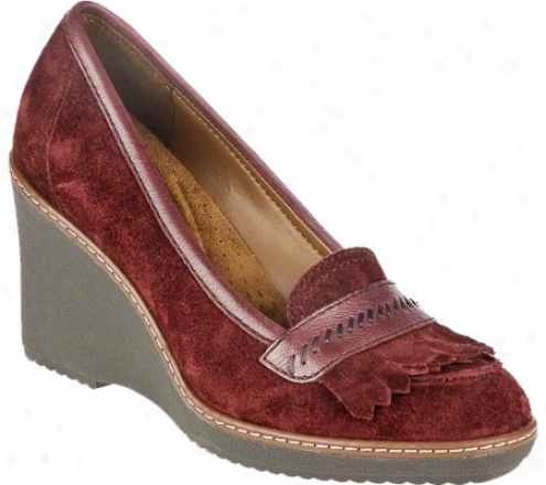 Naturalizer Kendall (women's) - Cabernet Sauvignon Suede Oil Velour Suede Leather