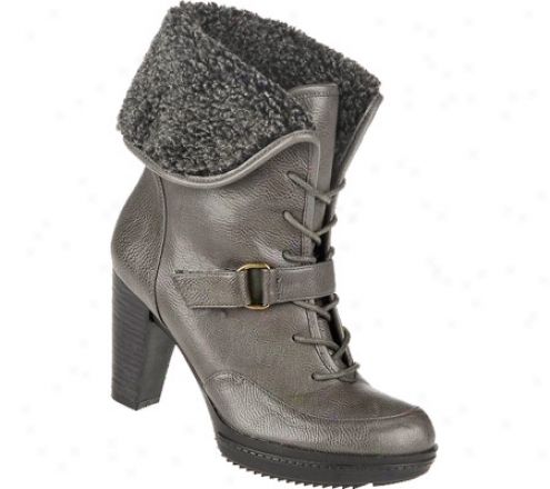 Naturalizer Tyla (women's) - Grey Tumbled Smooth/natural Faux Fur