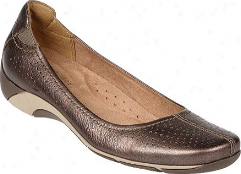 Naturalizer Yadira (women's) - Nickel Alloy Perfed Metallic Smoke Leather