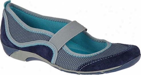 Naturalizer Yarkona (women's) - Mali Blue Velour Suede/mali Blue Mesh