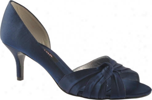 Nina Court (women's) - New Navy Luster Satin