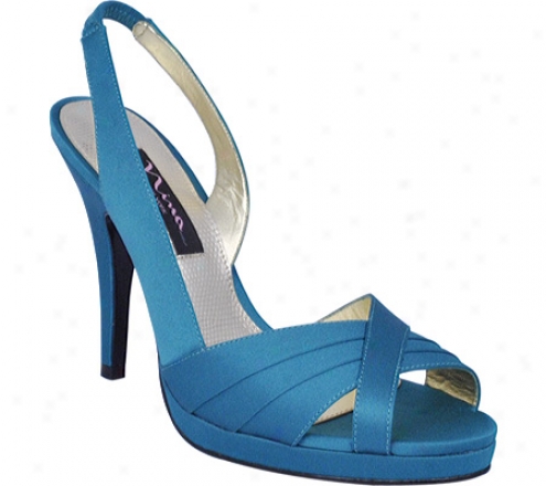 Nina Elizana (women's) - Teal Blue Satin