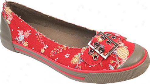 oNmad See Saw (women's) - Red Floral rPint Linen