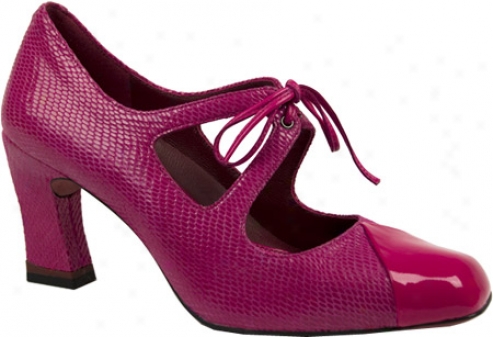 Oh! Shoes Alana - Pink Python Print Leather (women's)