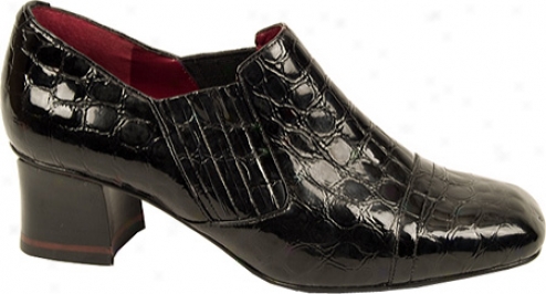 Oh! Shoes Mista (women's) - Black Croco Patent