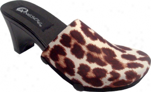 Onesole Traveler Soft Step Leopard Clog (women's) - Blac/kmulti