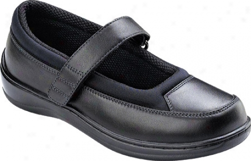 Orthofeet 861 (women's) - Black Leather