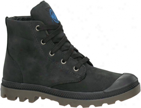 Palladium Pampa Hi Meadow Gusset 92744 (women's) - Black/dark Gum