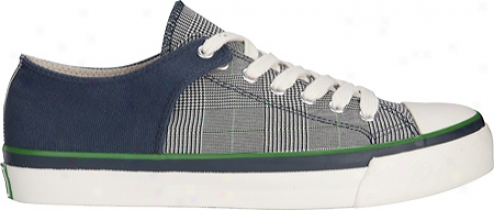 Pf Flyers Bob Cousy Lo - Navy Canvas/glen Check Textile