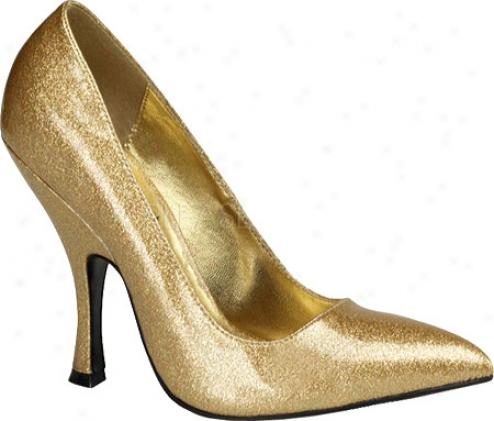 Pin Up Bombshell 01g (women's) - Gold Pearlized Glitter Patent Leather