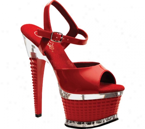 Pleaser Illusion 659 (women's) - Red Patent