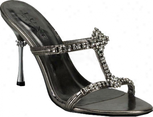 Pleaser Jewel 04 (women's) - Pewter Metallic Pu