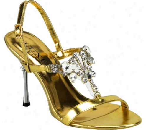 Pleaser Jewel 16 (women's) - Gold Metallic Pu