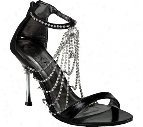 Pleaser Jewel 46 (women's) - Black Metallic Pu