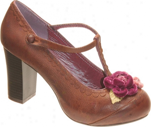 Poetic Licence London Calling (women's) - Brown Leather/satin