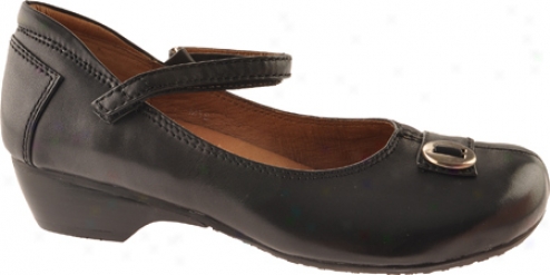 Portlandia Cruz (women's) - Black Burnished Calfskin