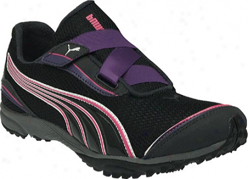 Puma Lakyos 2 V (wpmen's) - Black/heliotrope/fluo Pink