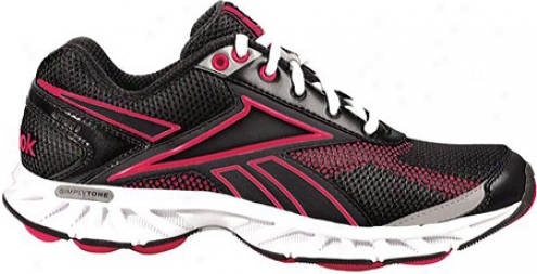 Reebok Simplytone Runner (women's) - Gravel/overtly Pink/white