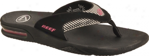 Reef Fanning Original (women's) - Black/pink Stripes