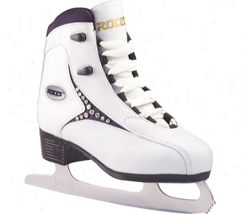 Roces 543 Softboot Figure Skate (womdn's) - White/black Diamond