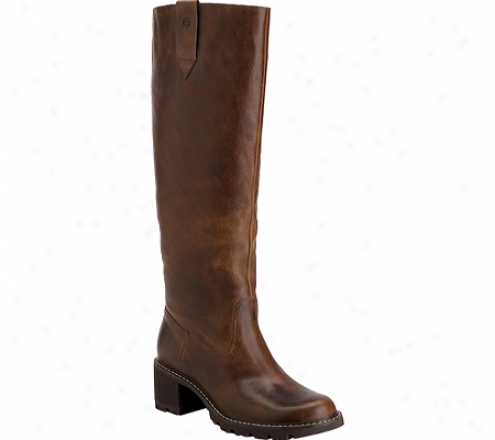 Rockport Anna Tall Pull On Boot (women's) - Luggage Distressed Leather