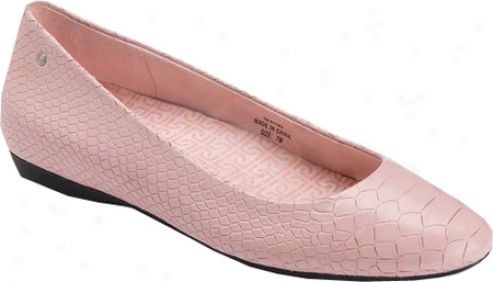 Rockport Faye Ballet (women's) - Pale Rose Full Grain Leather