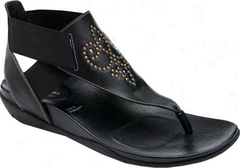 Rockport Trujoris Gore T Strap (women's) - Black Full Grain Leather