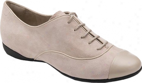 Rockport Trulisa Lace Up Ballet (women's) - Cobblestone Grey Suede