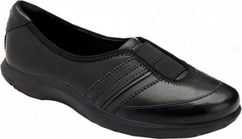 Rockport Wt Double Gore Slip-on (women's) - Black Full Grain Leather